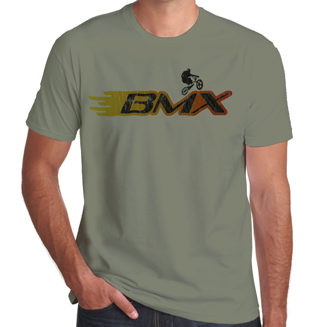 BMX Flame Logo Classic T-Shirt 100% Cotton