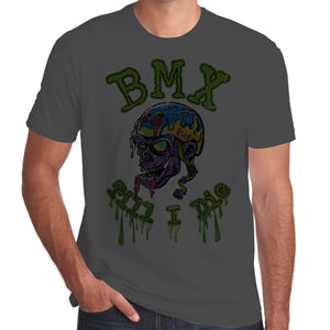 BMX Till I Die Rad Air Skull distressed print T-Shirt 100% Cotton