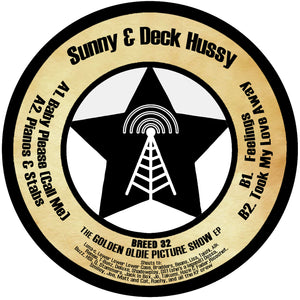 Sunny & Deck Hussy - The Golden Oldie Picture Show EP - Knitebreed ‎– BREED 32- 12" Vinyl