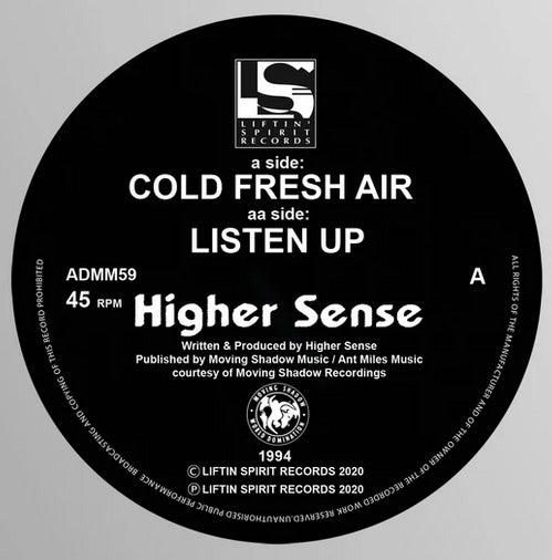 HIGHER SENSE - Cold Fresh Air - Liftin Spirit records - ADMM 59 -12