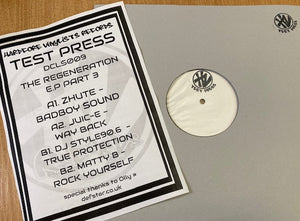 ++Exclusive Test Press++ Hardcore Vinylists - Regeneration EP. Part 3  - 4 track 12" vinyl - DCLS009
