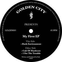 Load image into Gallery viewer, Golden City Records - Fade - Dark Enviroment/Cult Of Hardcore - Golden 001 - 12&quot; Vinyl - Spanish Import