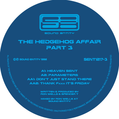 Hedgehog Affair Volume 3 - Second Rush - Sound Entity Records - Ron Wells - SE1217-3 -12