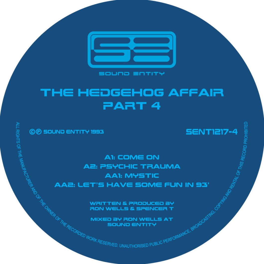 Hedgehog Affair Volume 4 - Come On - Sound Entity Records - Ron Wells - SE1217-4 -12