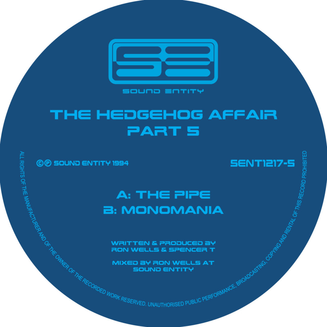 Hedgehog Affair Volume 5 - The Pipe - Sound Entity Records - Ron Wells - SE1217-5 -12