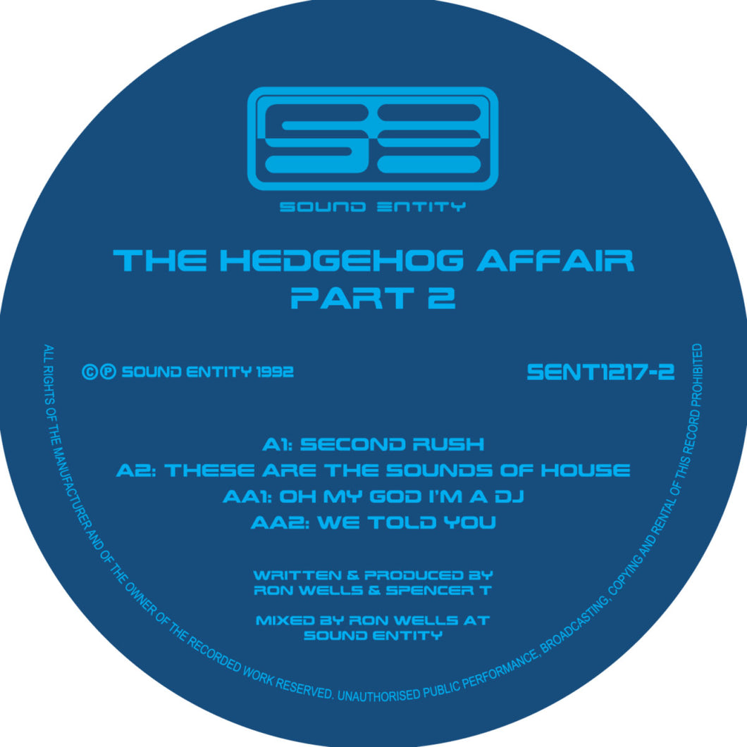 Hedgehog Affair Volume 2 - Second Rush - Sound Entity Records - Ron Wells - SE1217-2 -12