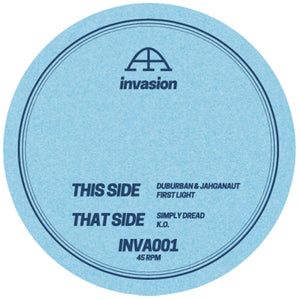 Duburban, Jahganaut & Simply Dread - First Light / K.O  - Invasion Audio Recordings - INVA001 - 12" Vinyl