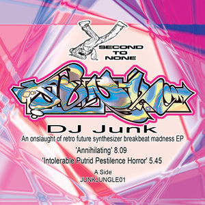 DJ Junk - An Onslaught Of Retro Future Synthesizer Breakbeat Madness EP - 4 track 12" vinyl - JUNKJUNGLE001