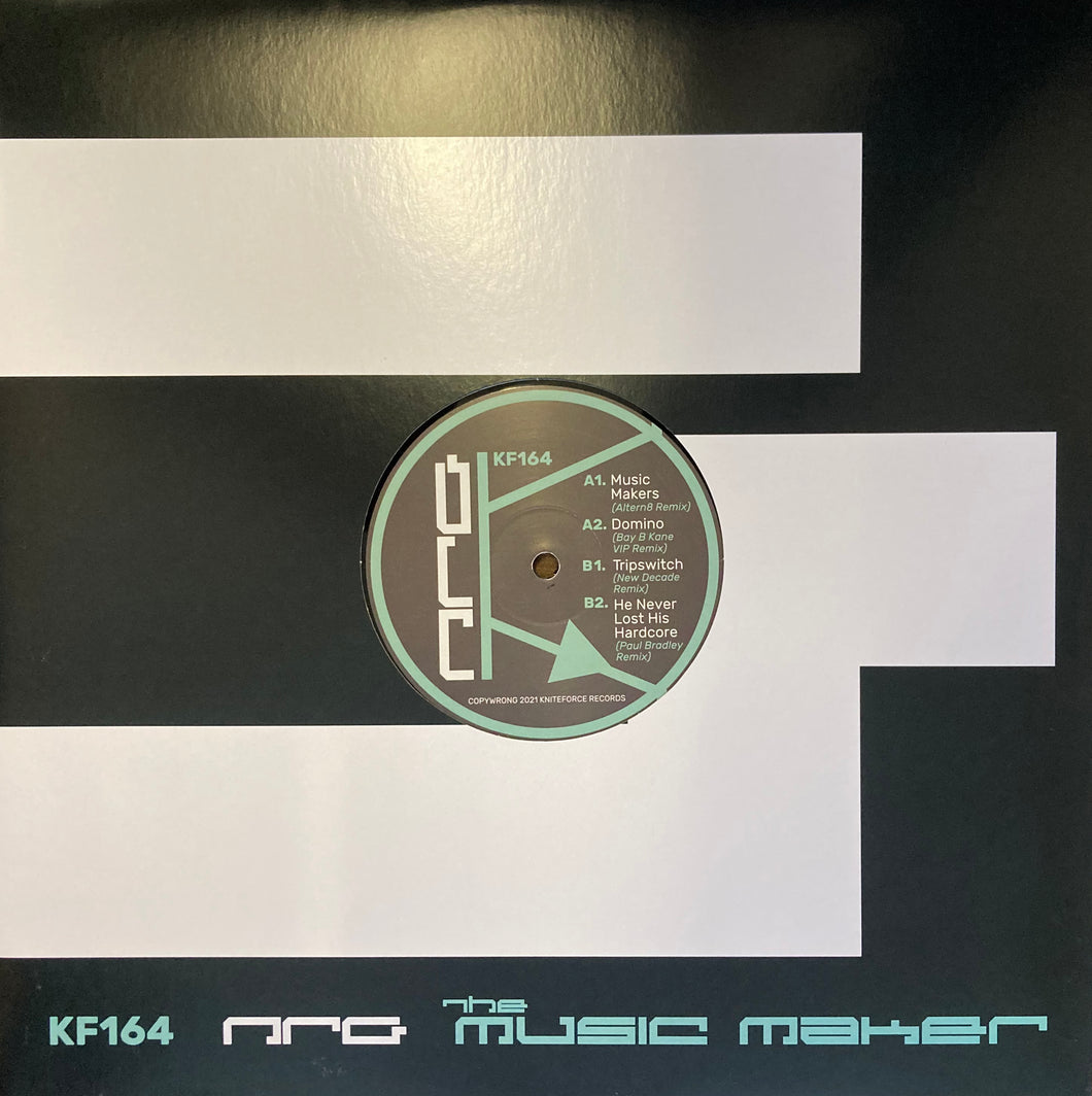 NRG - Music Makers (Altern 8 Remix)/He Never Lost His Hardcore (Paul Bradley Remix)-  Kniteforce -  KF164 - 12