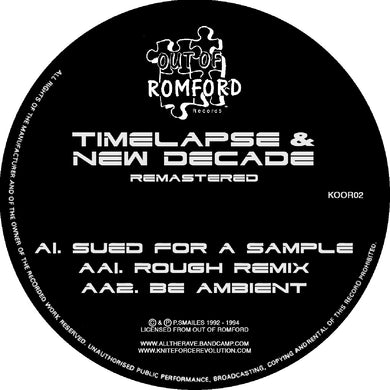 TIMELAPSE/NEW DECADE - Sued For A Sample Remasters EP (12