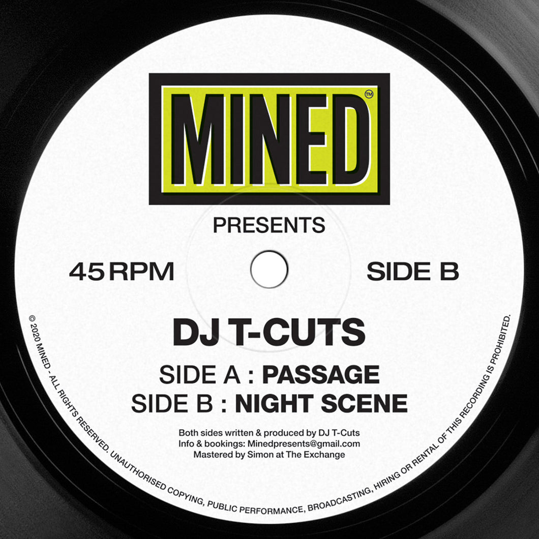 DJ T-Cuts ‎– Passage/Night Scene - Mined Records - 12