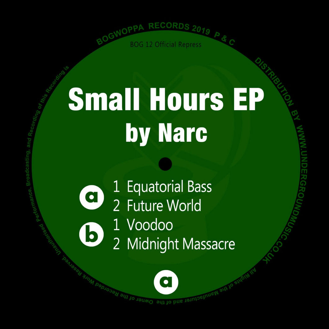 Narc - Small Hours EP - Bogwoppa -BOG 12 -12