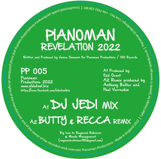 Pianoman - Revelation - Remixes inc. DJ Jedi  - 12