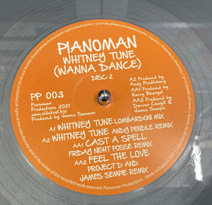 Pianoman - Whitney Tune (Wanna Dance) DISC2 - Lombardoni/Andy Pendle Remix -12" Grey Vinyl ltd to 100 copies - PP003