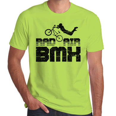 Rad Air Flying Rider BMX distressed print T-Shirt 100% Cotton