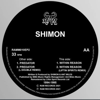 Shimon - The Predator / Within Reason - 12