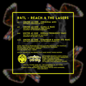 Reach 4 The lasers R4TL01 - United As One EP - 12" Vinyl Luna-C - Stu Chapman - Dream Frequency