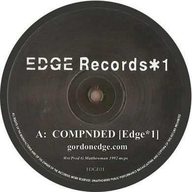 EDGE 1 -  Gordon Edge - Compnded - EDGE RECORDS LTD -12