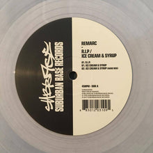 Load image into Gallery viewer, Remarc ‎– R.I.P. / Ice Cream &amp; Syrup SUBBASE050 (clear vinyl 12&quot;)