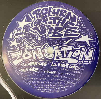 Zensation - All Night Long (feat. Carmen Naida)/Higher (feat AmeliA X) Return of The Vibe ROTV004 - A+AA - Digital Download