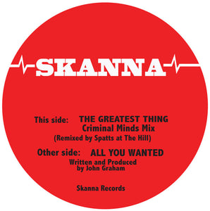 Skanna - The Greatest Thing Criminal Minds Remix 12" - Skanna 08 -repress
