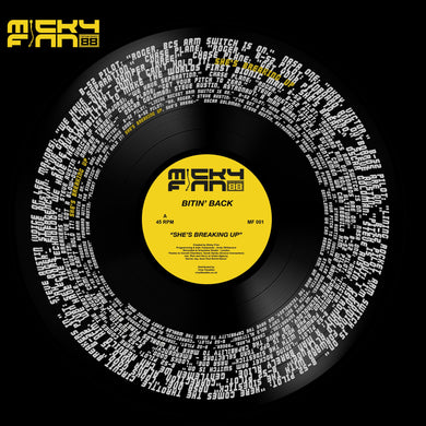 Micky Finn presents Bitin' Back - She's Breaking Up / Boombox - MF001 - Vinyl Fanatiks - 12
