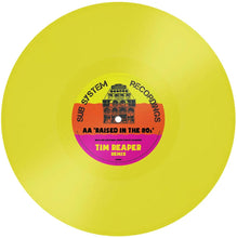 Load image into Gallery viewer, Missing &amp; Skeleton Army – Raised In The ‘80’s/Tim Reaper Remix 10″ – SSR007 - Sub System Recordings 10&quot; fluorescent green/yellow vinyl