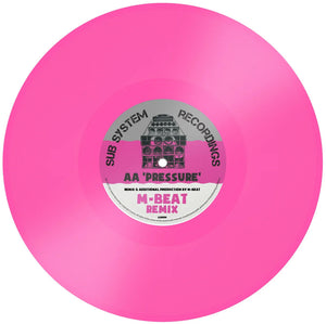 Fugitive – Pressure/M-Beat Remix – SSR008 - Sub System Recordings 10" fluorescent pink Vinyl