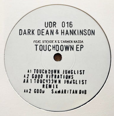 ++Exclusive Test Press++ Dark Dean & Hankinson - Touchdown EP - MC Shadow, Stevie A, Carmen Naida - Underdog Recordings - UDR 016 - 12