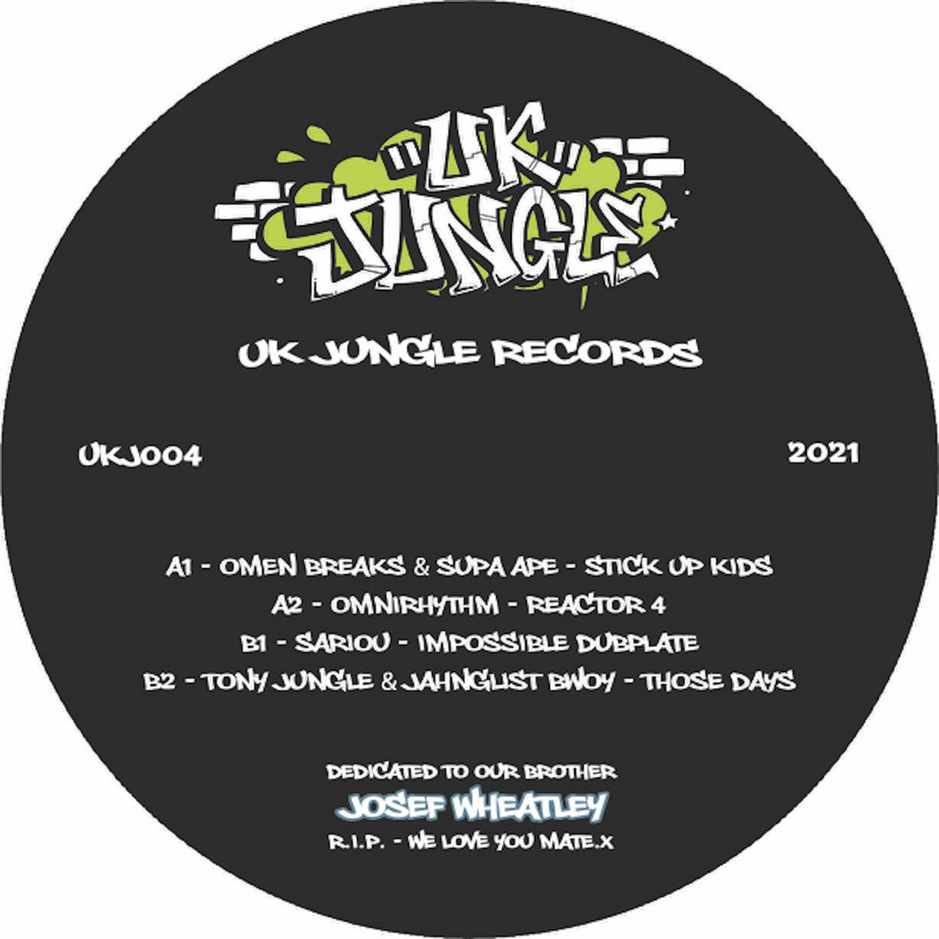 Omen Breaks & Supa Ape - Tony Jungle - OmniRhythm - UK Jungle Recs - UKJ 004 -12