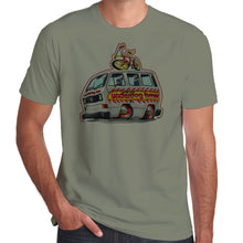 Load image into Gallery viewer, Underdog BMX T25 Team Bus with Flame Job 100% cotton T-Shirt