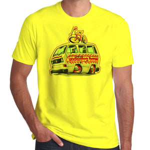 Underdog BMX T25 Team Bus with Flame Job 100% cotton T-Shirt
